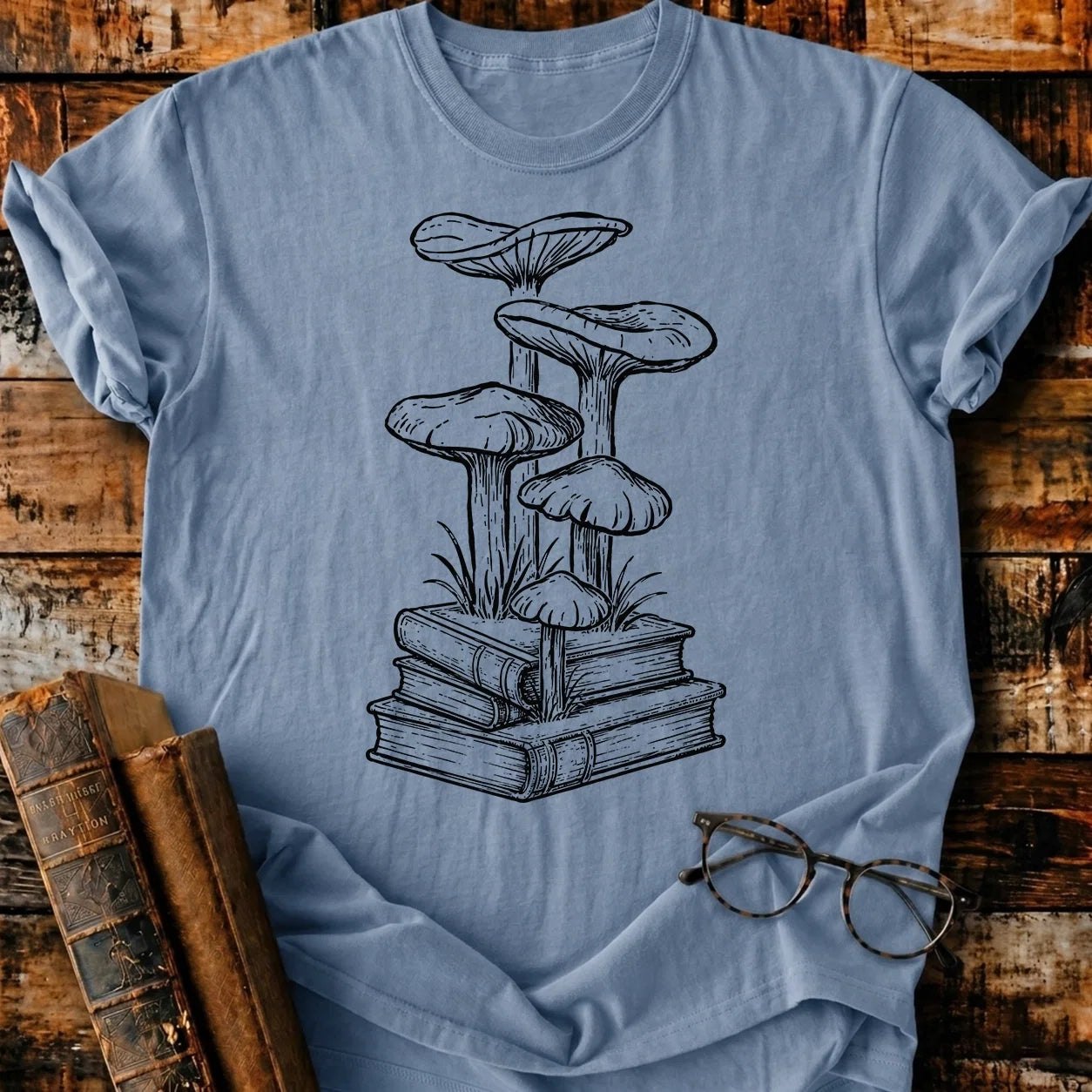 Book Mushrom T-Shirt