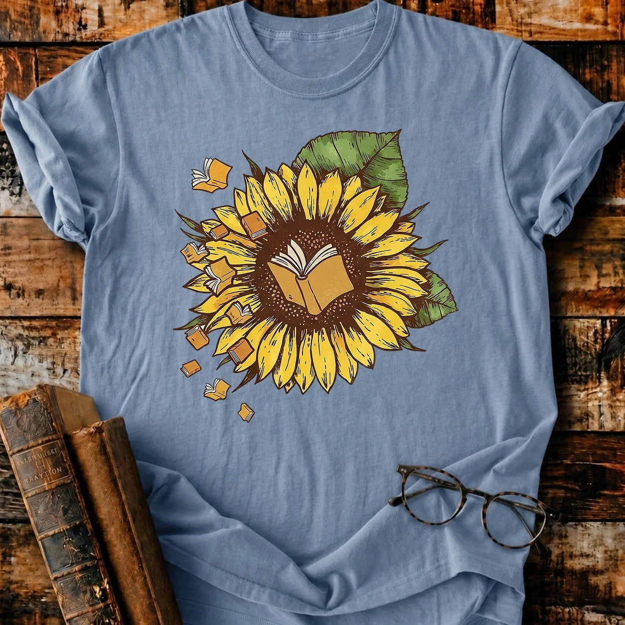 Book Sunflower T-Shirt