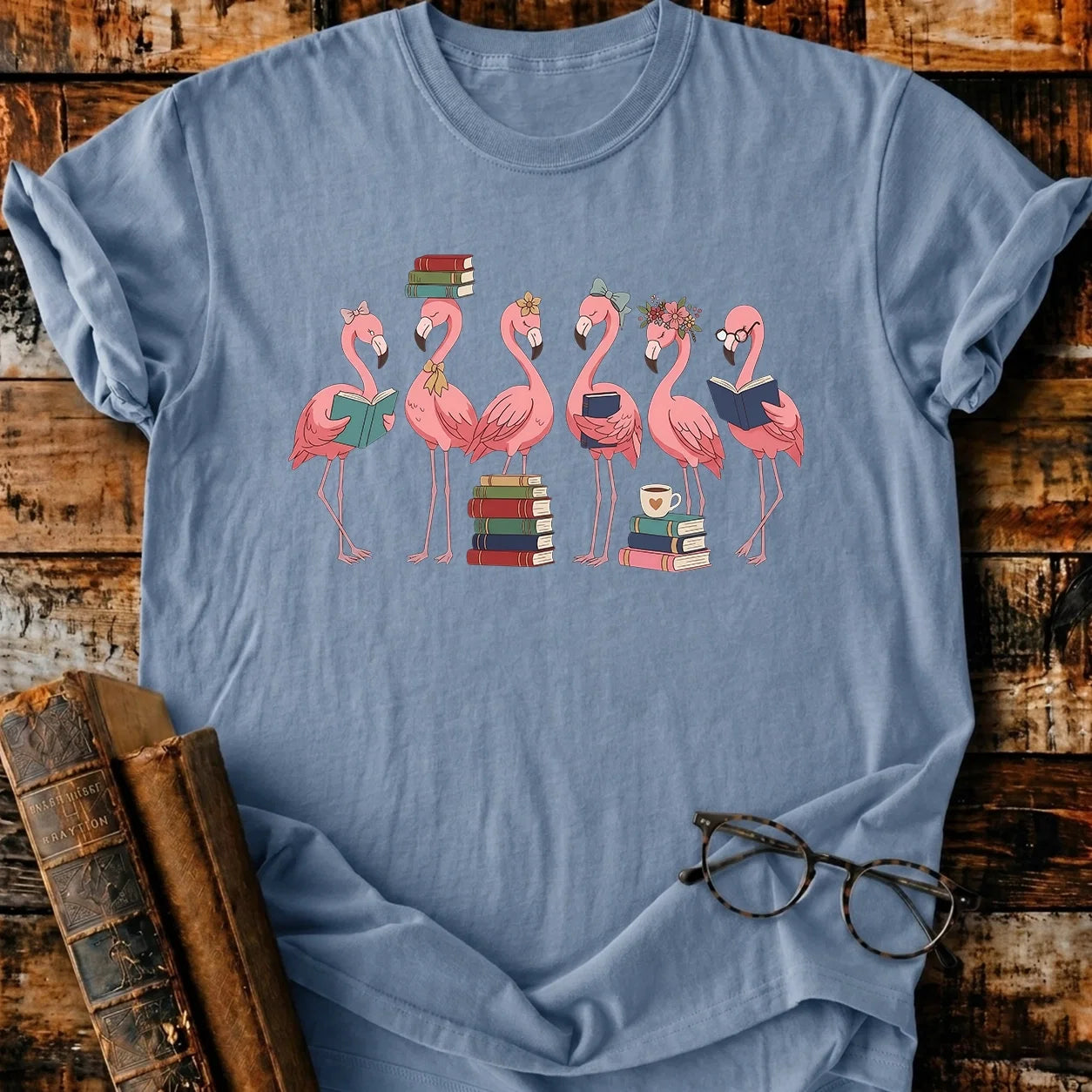 Flamingo Readers T-Shirt