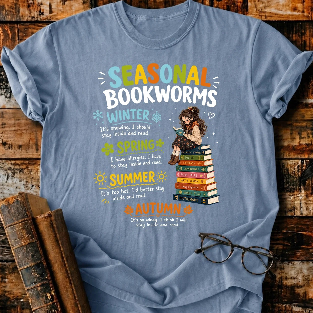 Seasonal Bookworms T-Shirt