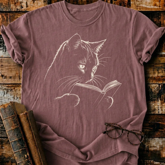 Bookish Cat T-Shirt