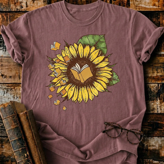 Book Sunflower T-Shirt