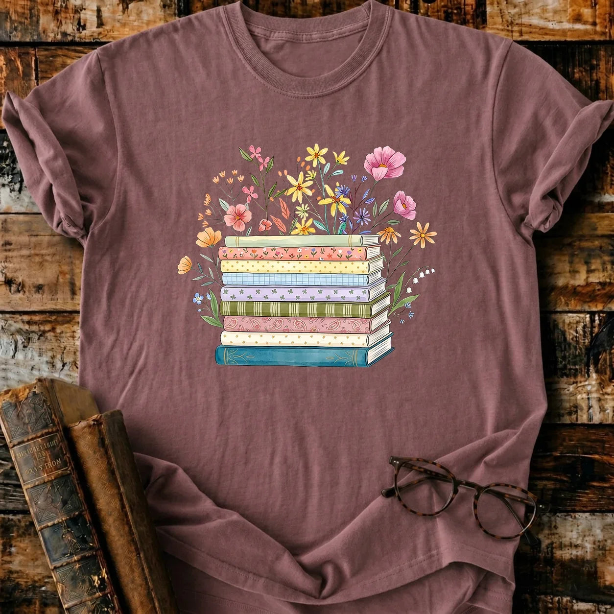 Bookish Blooms T-Shirt