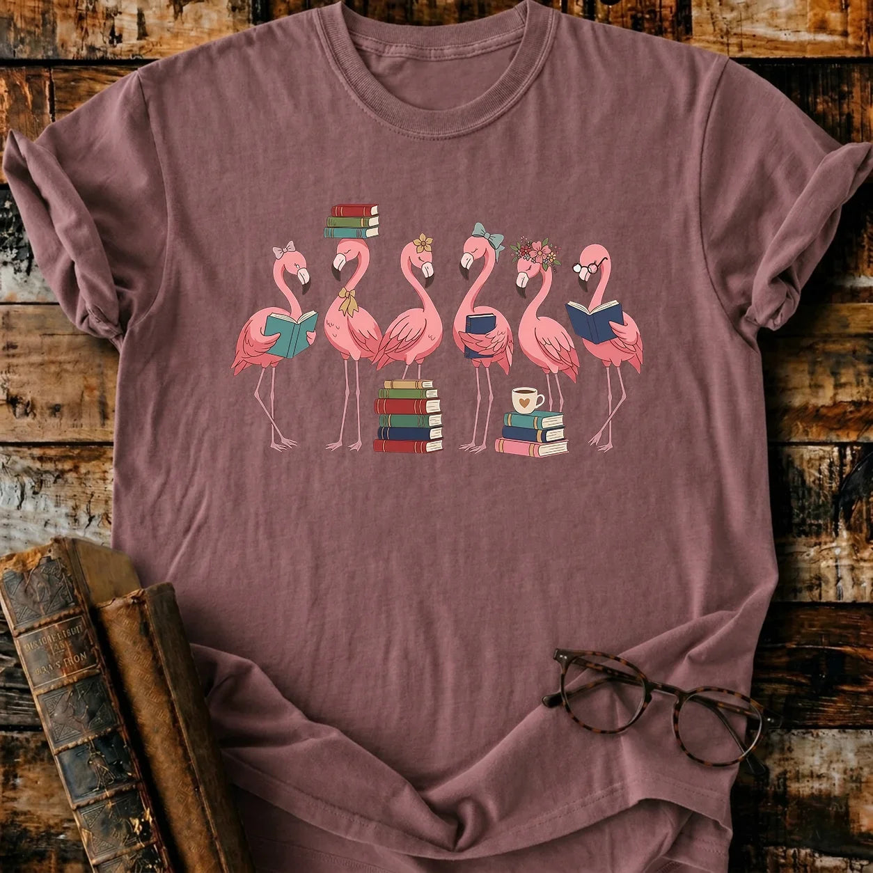 Flamingo Readers T-Shirt