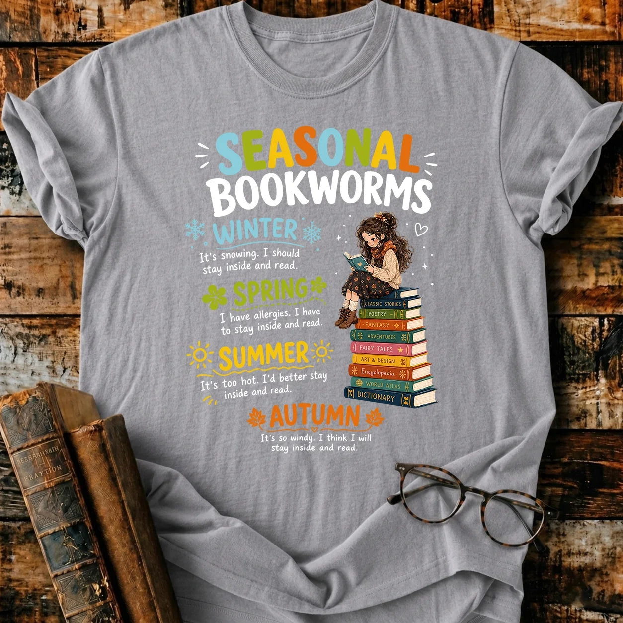 Seasonal Bookworms T-Shirt