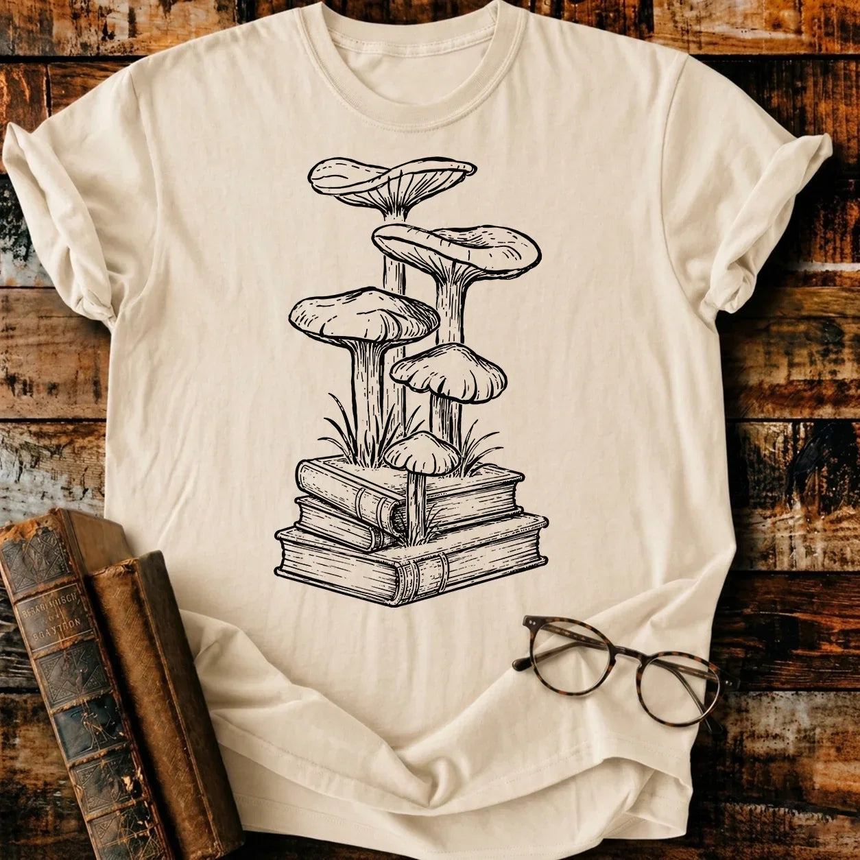 Book Mushrom T-Shirt