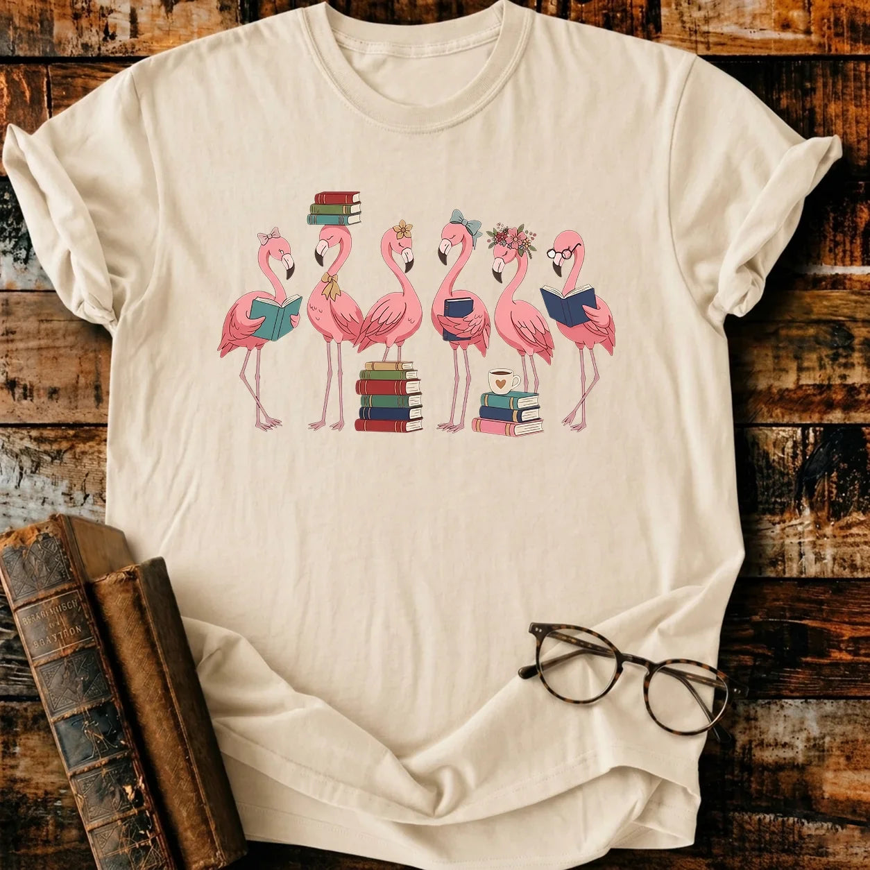 Flamingo Readers T-Shirt