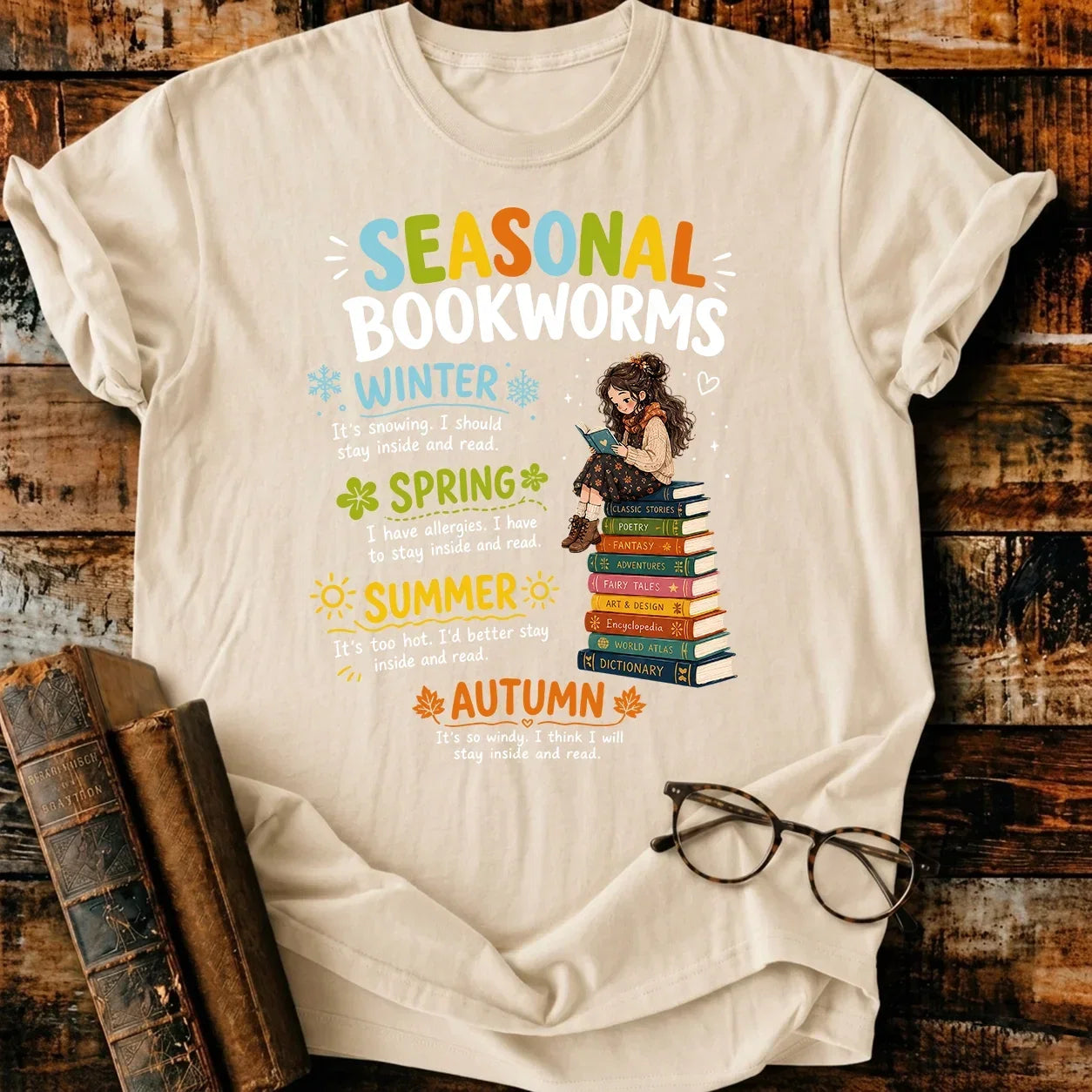Seasonal Bookworms T-Shirt