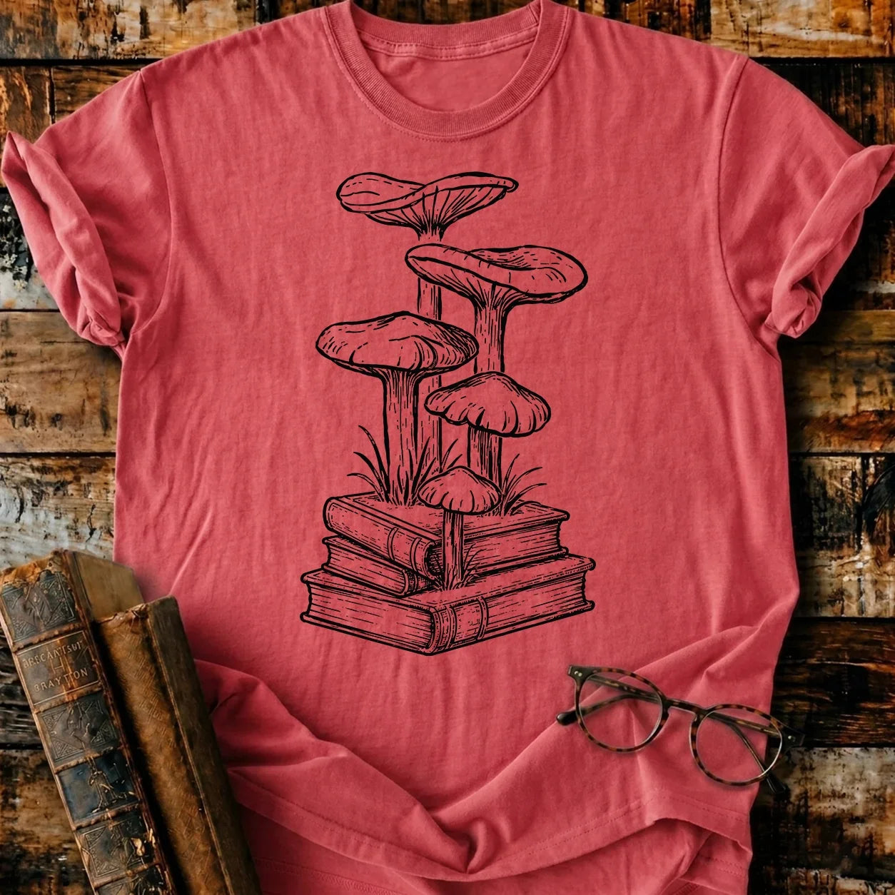 Book Mushrom T-Shirt