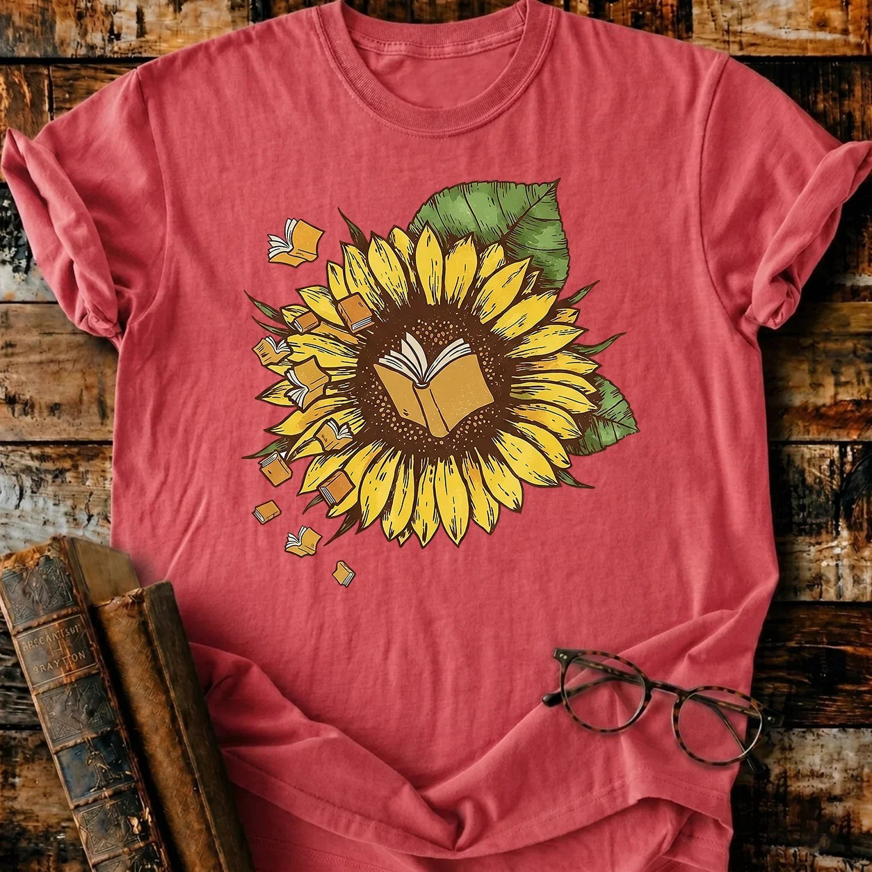 Book Sunflower T-Shirt