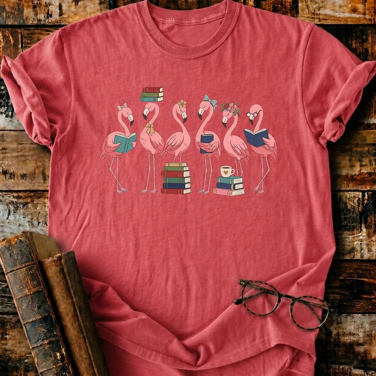 Flamingo Readers T-Shirt
