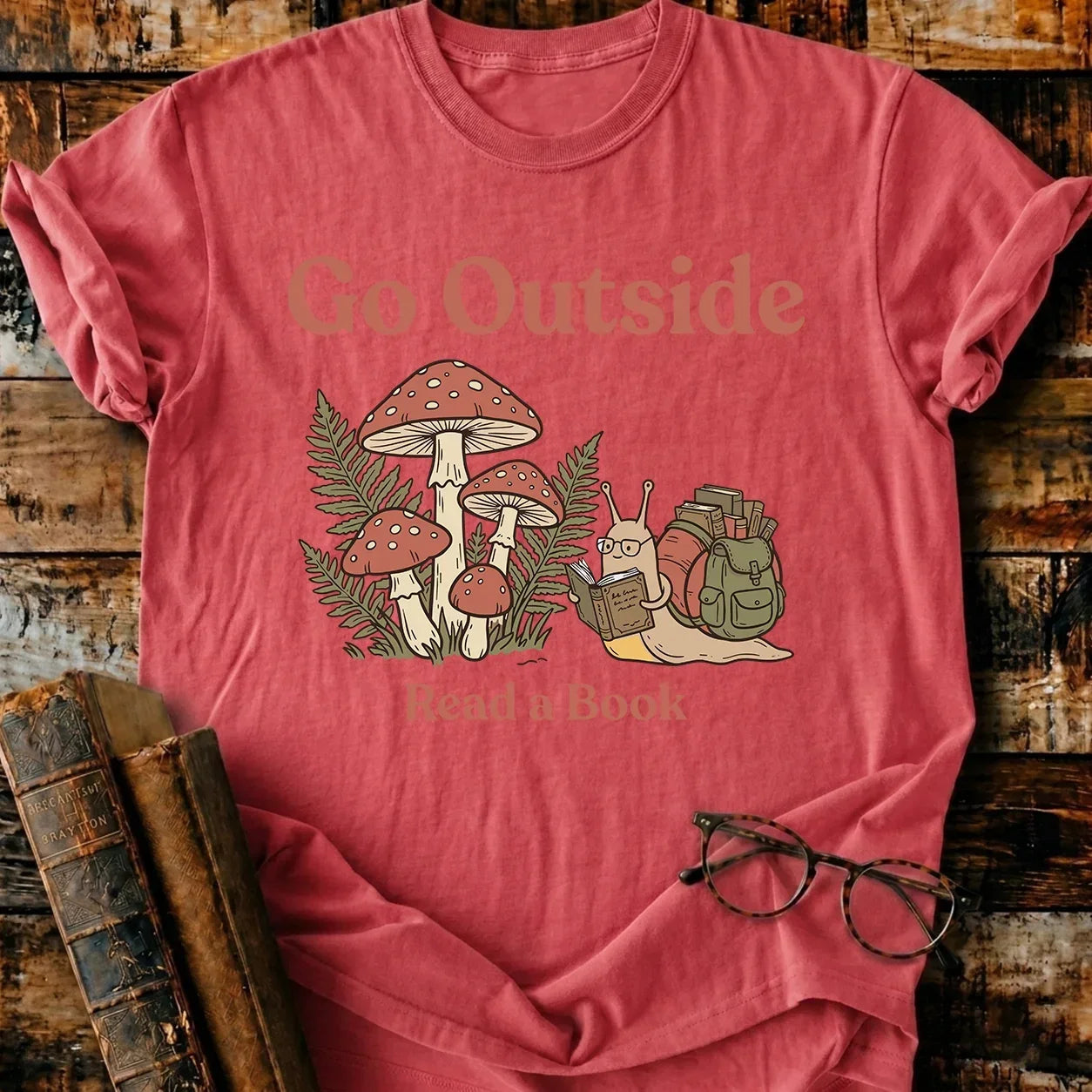 Go Outside Read A Book T-Shirt