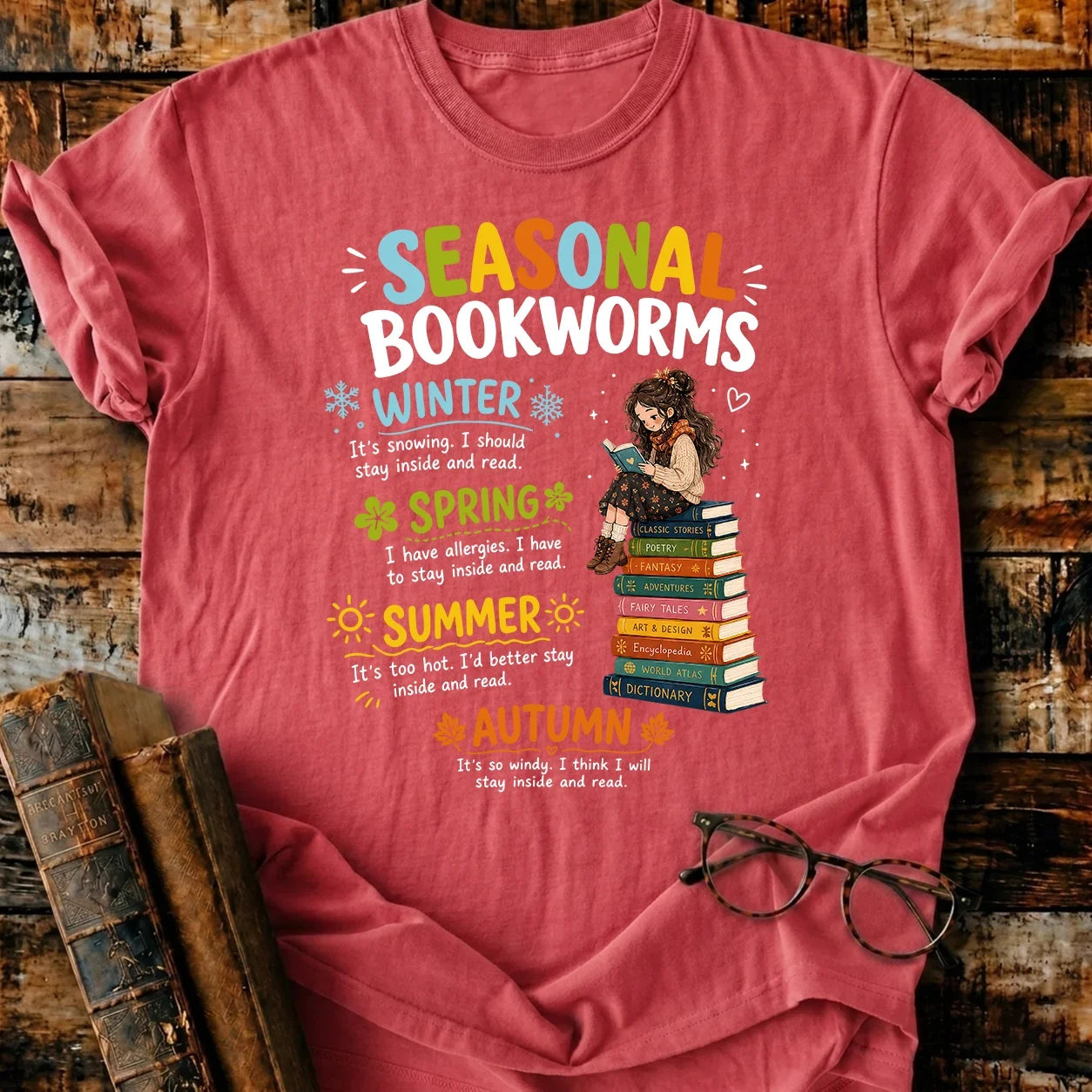 Seasonal Bookworms T-Shirt