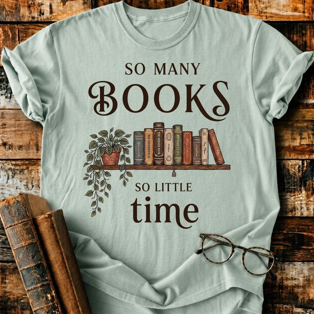 Many Book Little Time T-Shirt