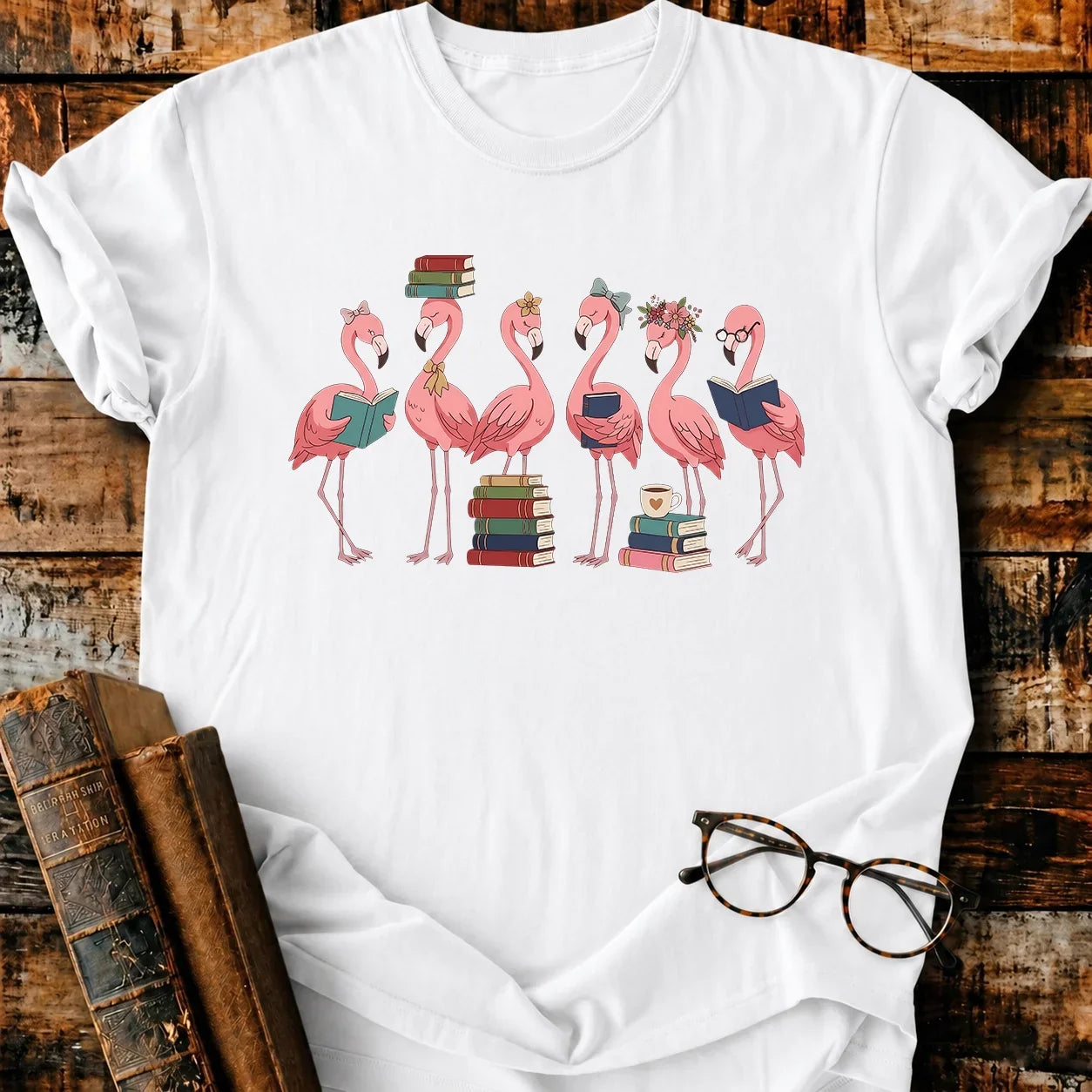 Flamingo Readers T-Shirt