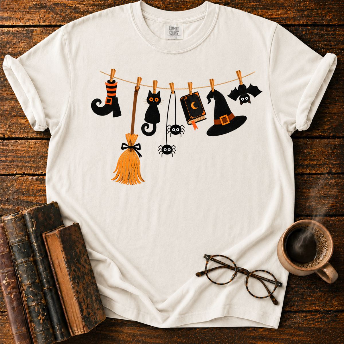 Halloween Garland of Whimsical Charms T-Shirt