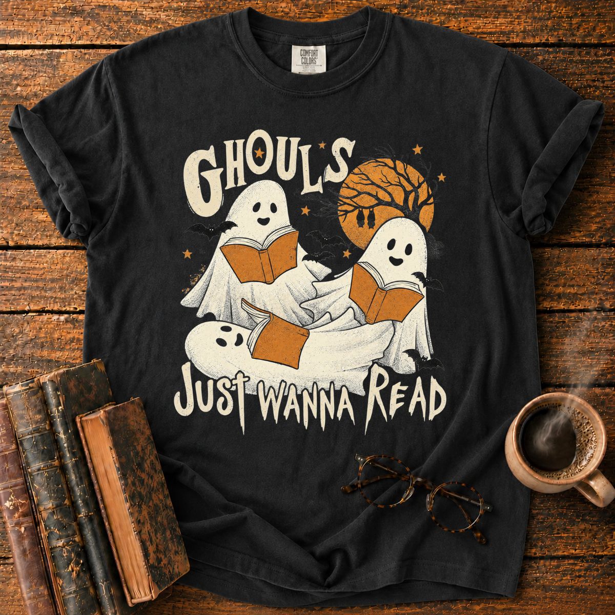 Ghouls Just Wanna Read Ghost T-Shirt
