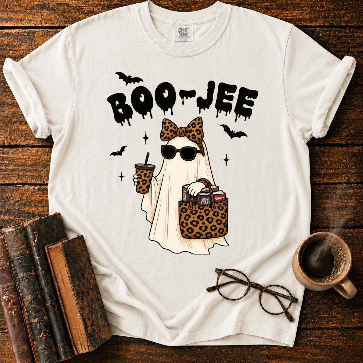 Boo-Jee Ghost’s Halloween Chic T-Shirt