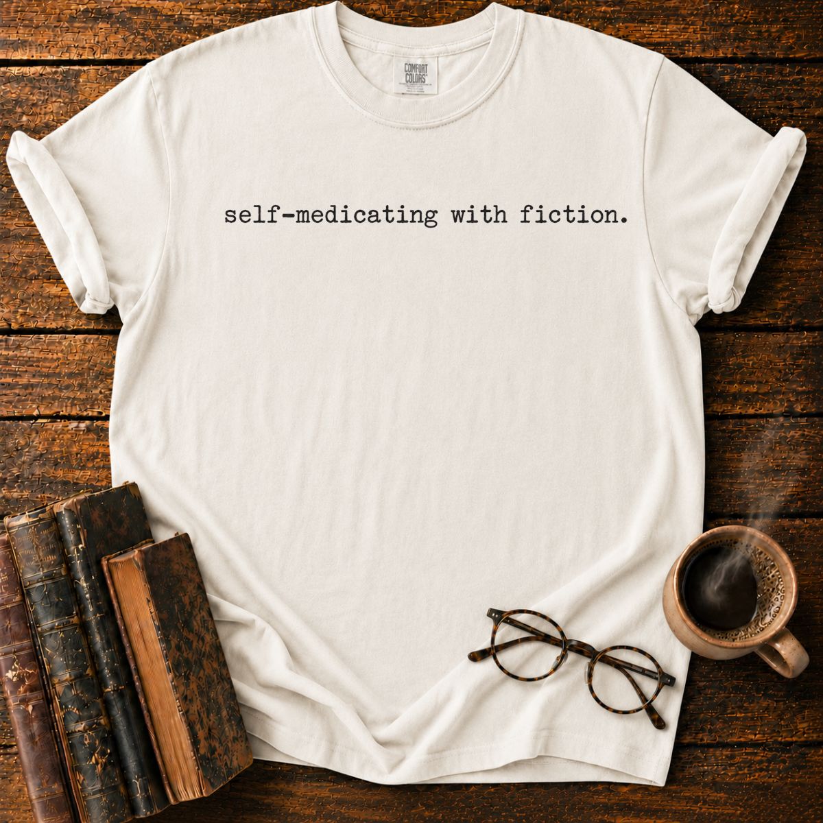 Self Medicating With Fiction Minimalist T-Shirt