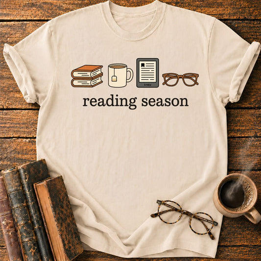 Cozy Reading Season Icons T-Shirt