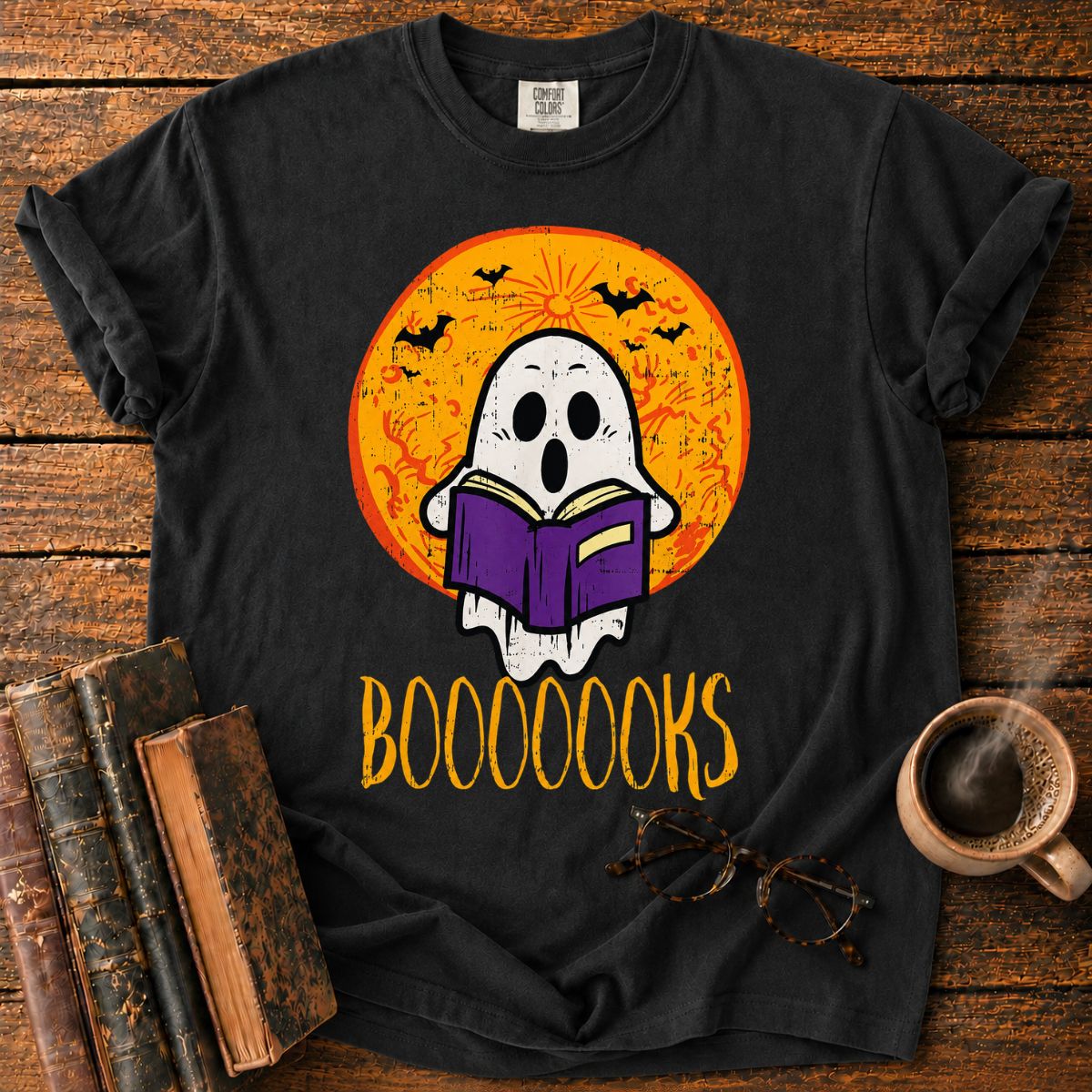 Ghostly Halloween Book Night T-Shirt