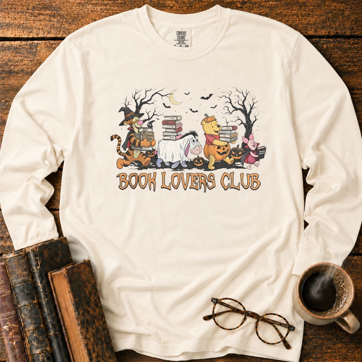 Halloween Book Lovers Club LS T-Shirt