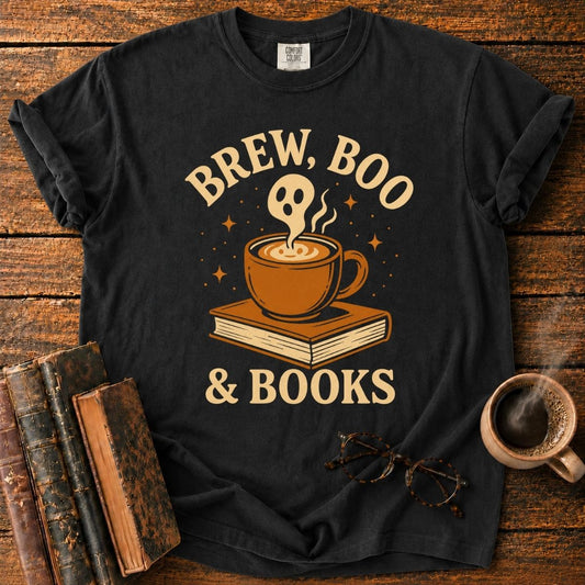 Brew, Boo & Books Vintage T-Shirt