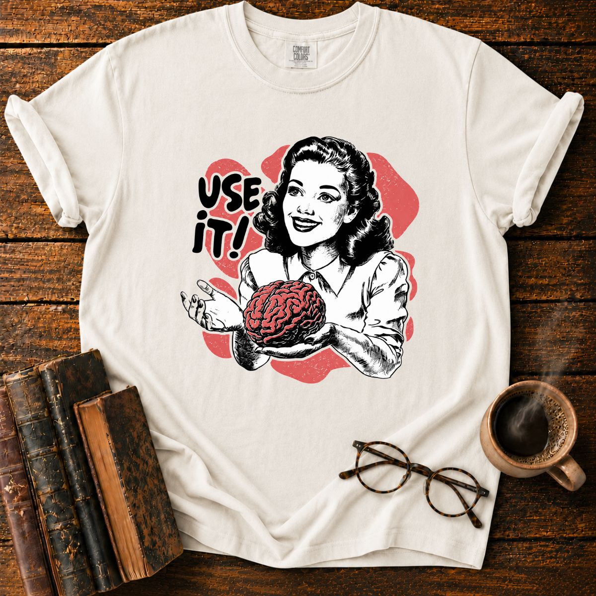 Use It! Retro Brainpower T-Shirt