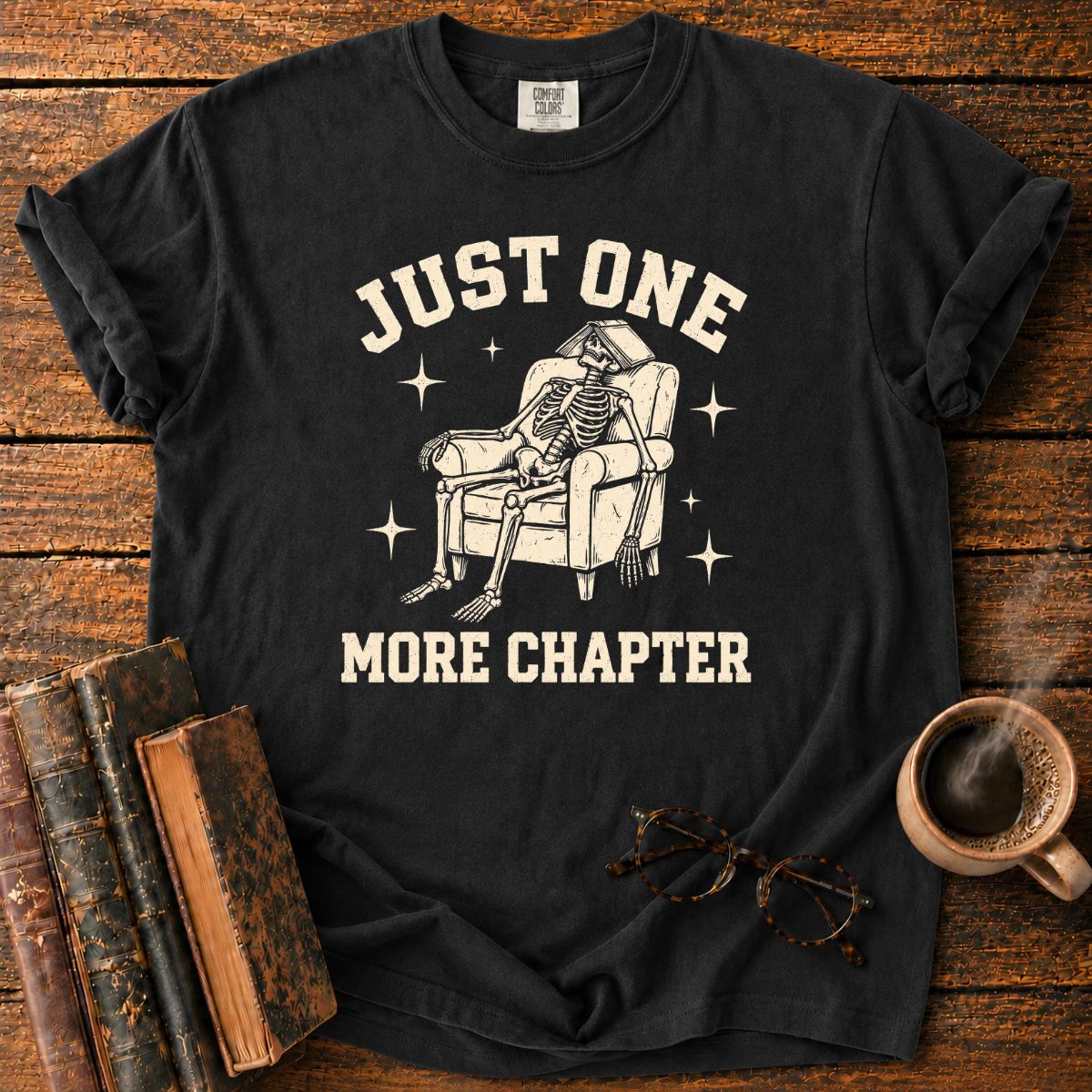 Just One More Chapter Skeleton T-Shirt