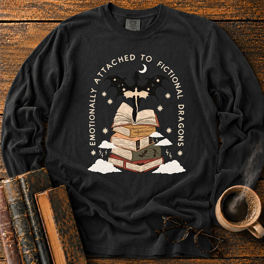Fictional Dragons Bookish LS T-Shirt