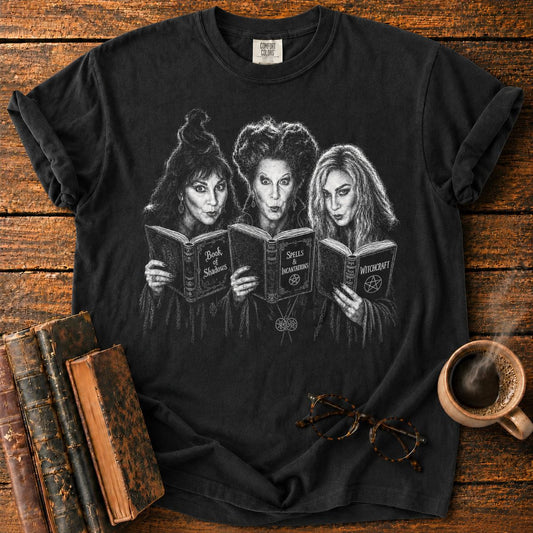 Three Witches and Their Grimoires T-Shirt