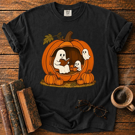 Cozy Ghosts in a Pumpkin House T-Shirt
