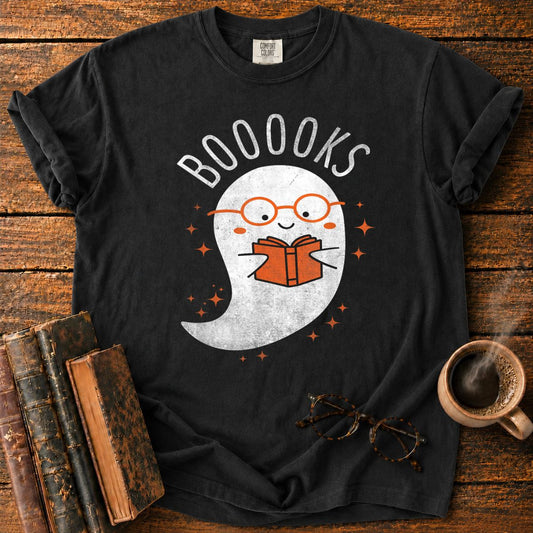 Booooks Ghost Funny Halloween T-Shirt