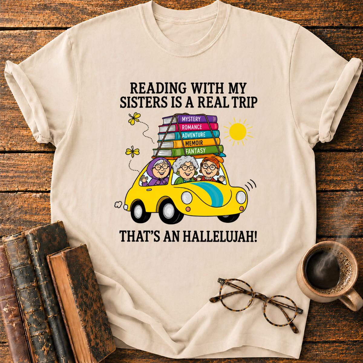 Reading Sisters’ Book Road Trip T-Shirt