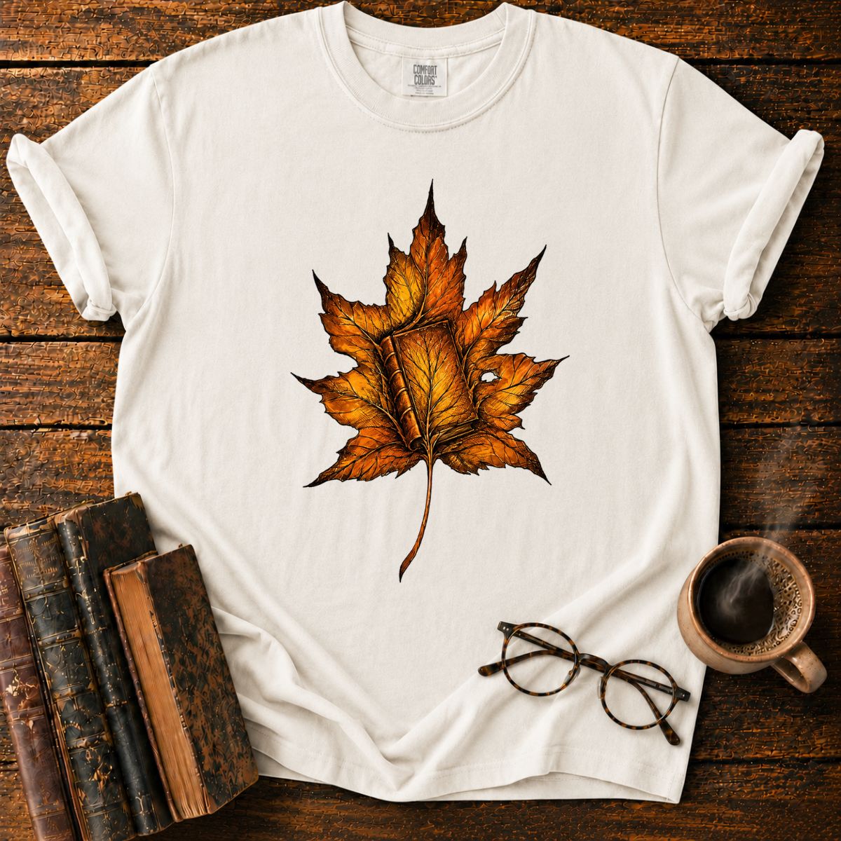 Book In A Leaf T-Shirt