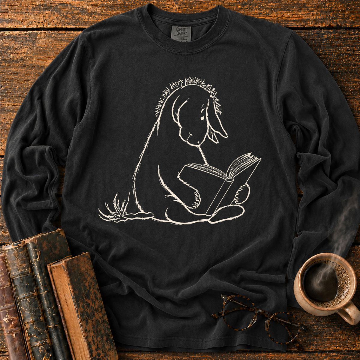 Donkey 1926 Reading Book LS T-Shirt