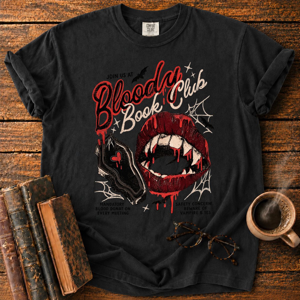 Blood Book Club Horror T-Shirt