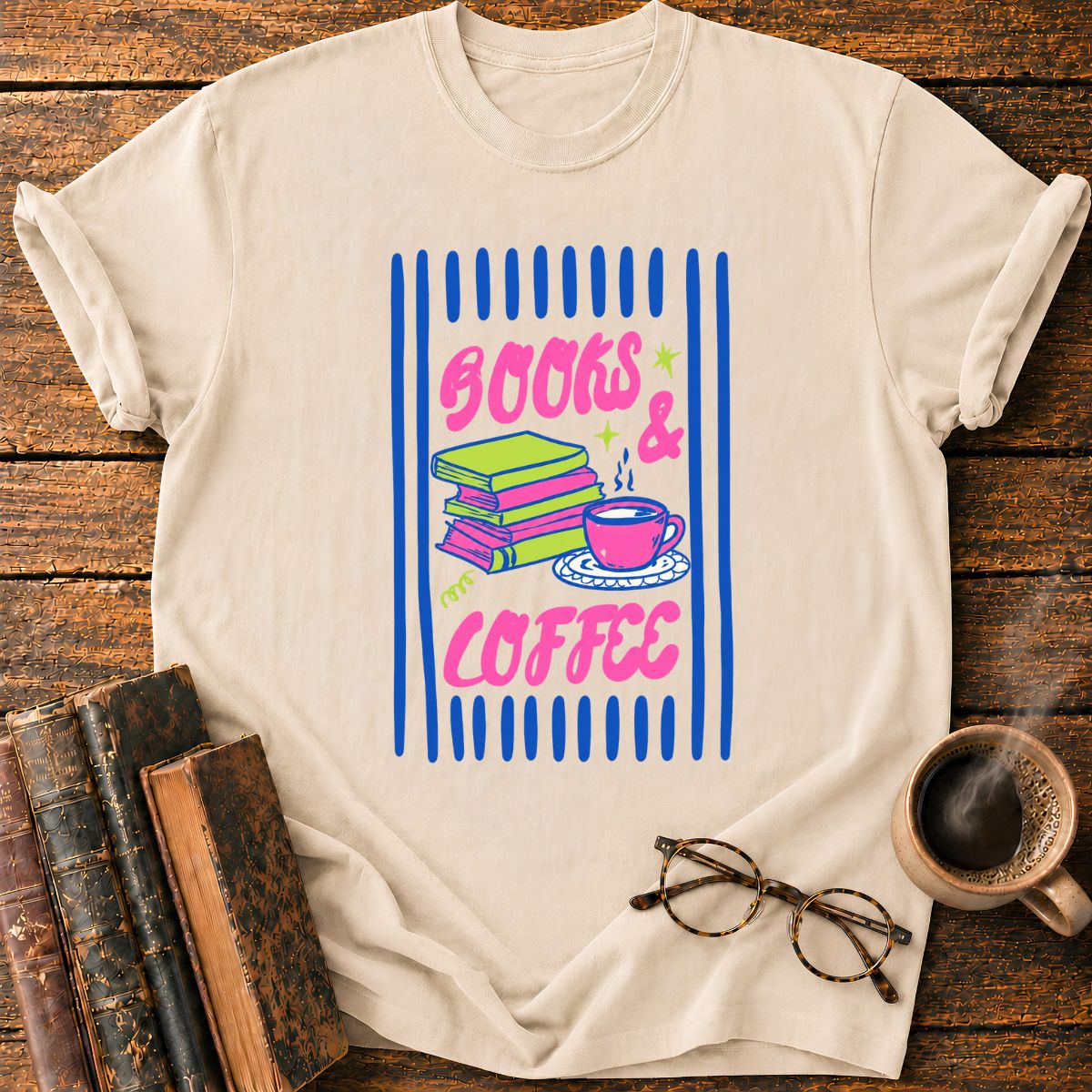 Books & Coffee T-Shirt