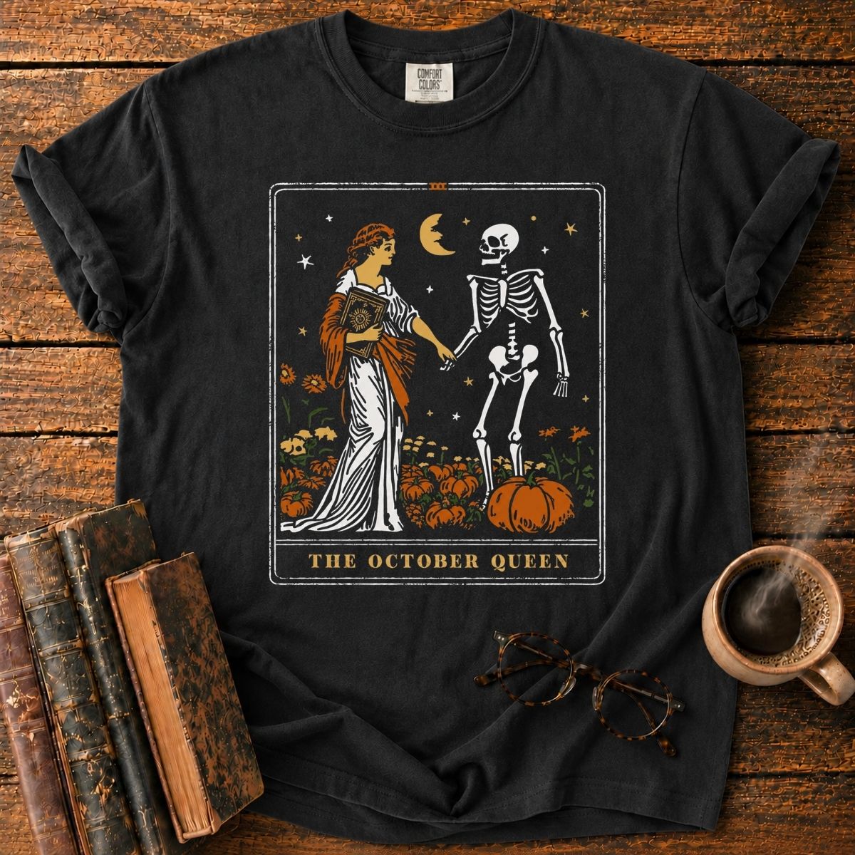 The October Queen Tarot Card T-Shirt