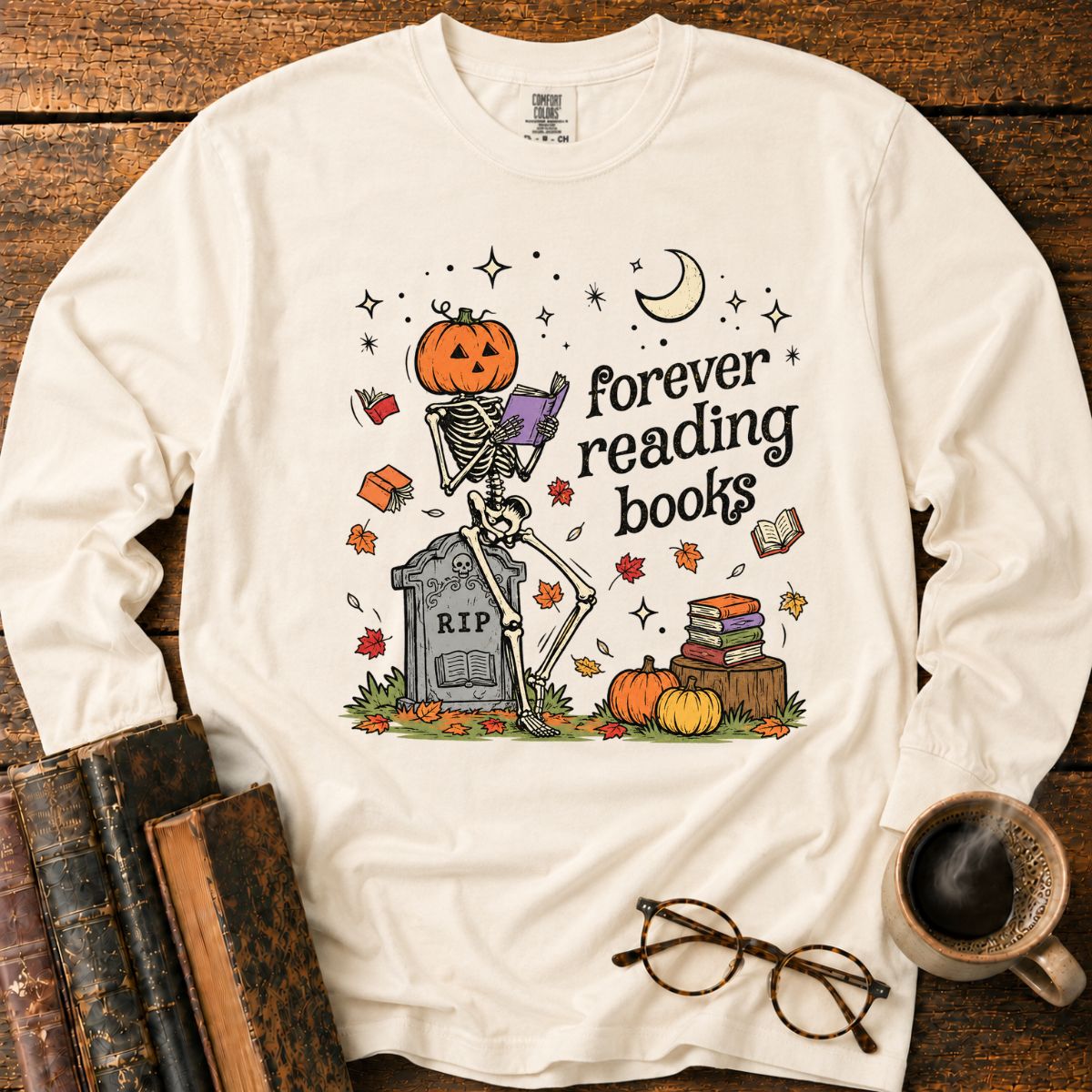 Forever Reading Books LS T-Shirt