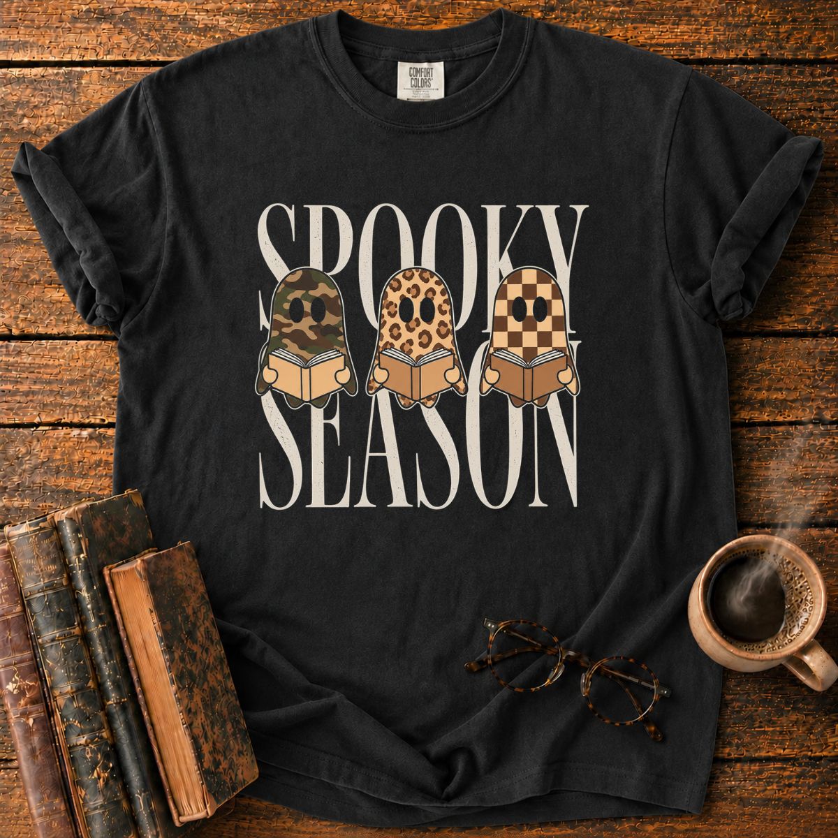 Spooky Season Ghosts Reading T-Shirt