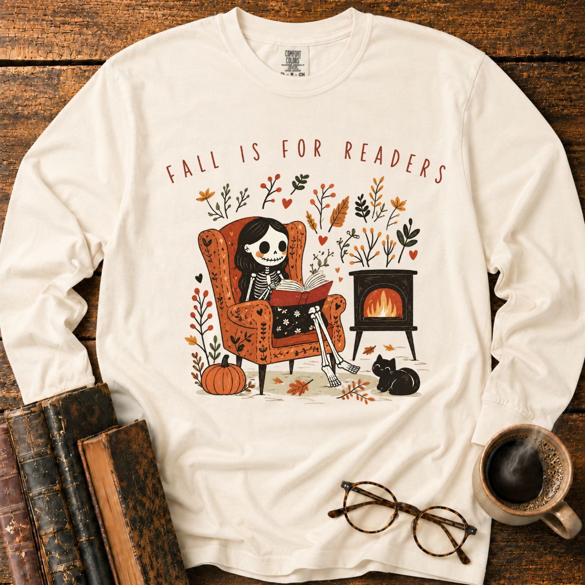Fall Is For Readers LS T-Shirt