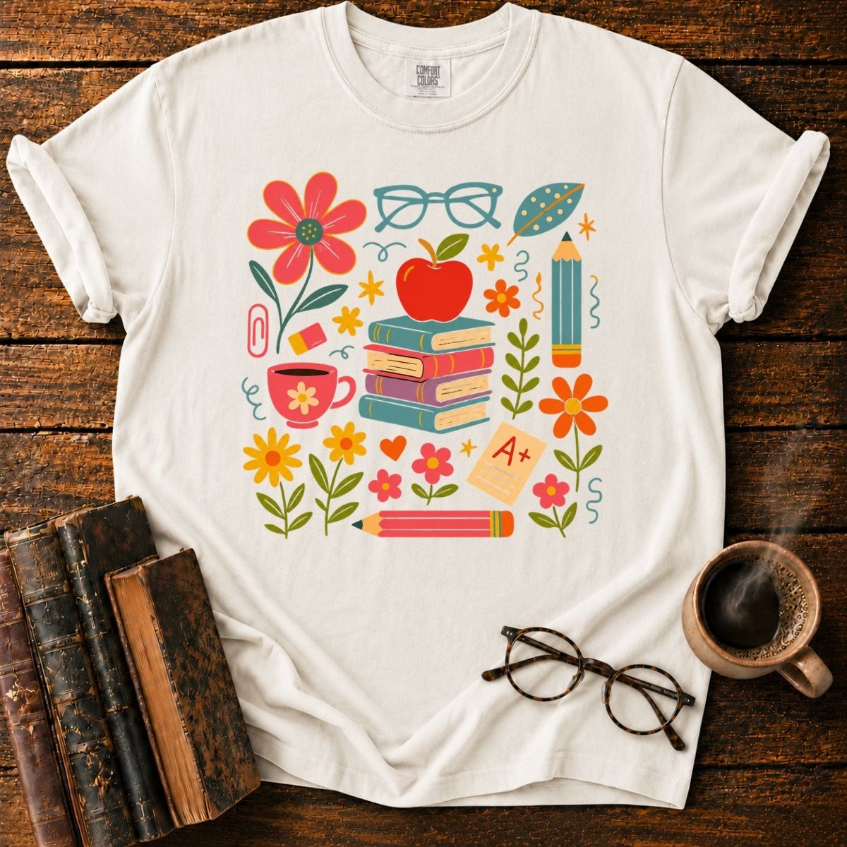 Colorful Cozy Classroom Collage T-Shirt