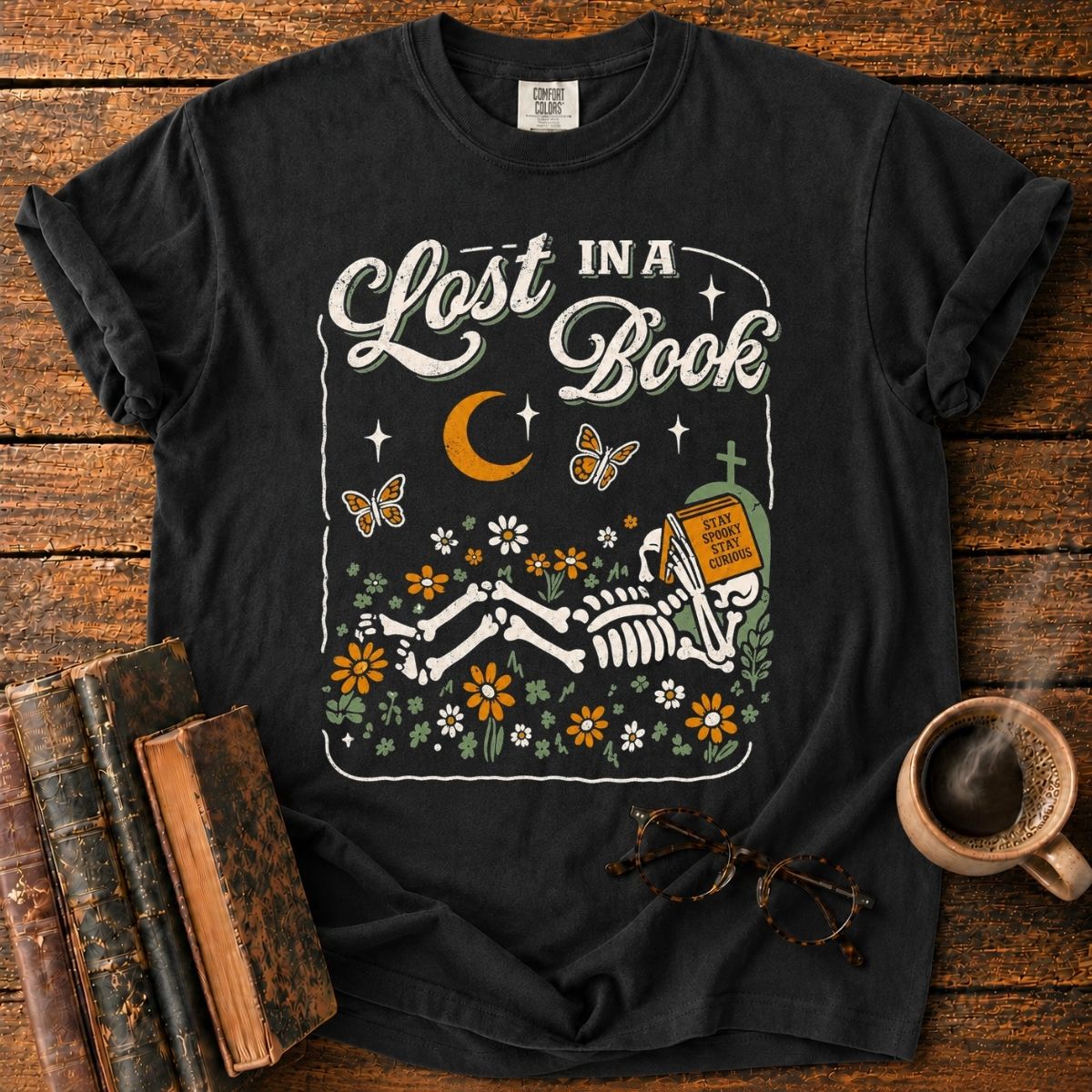 Lost in a Spooky Book Meadow T-Shirt