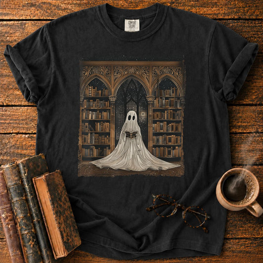 Reading Ghost Library Halloween T-Shirt