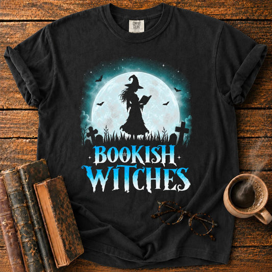 Moonlit Witch Reading in the Graveyard T-Shirt