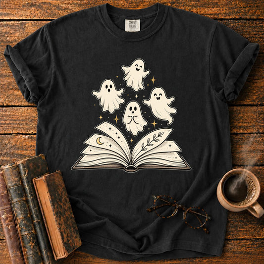 Ghosts Rising from a Magical Book T-Shirt