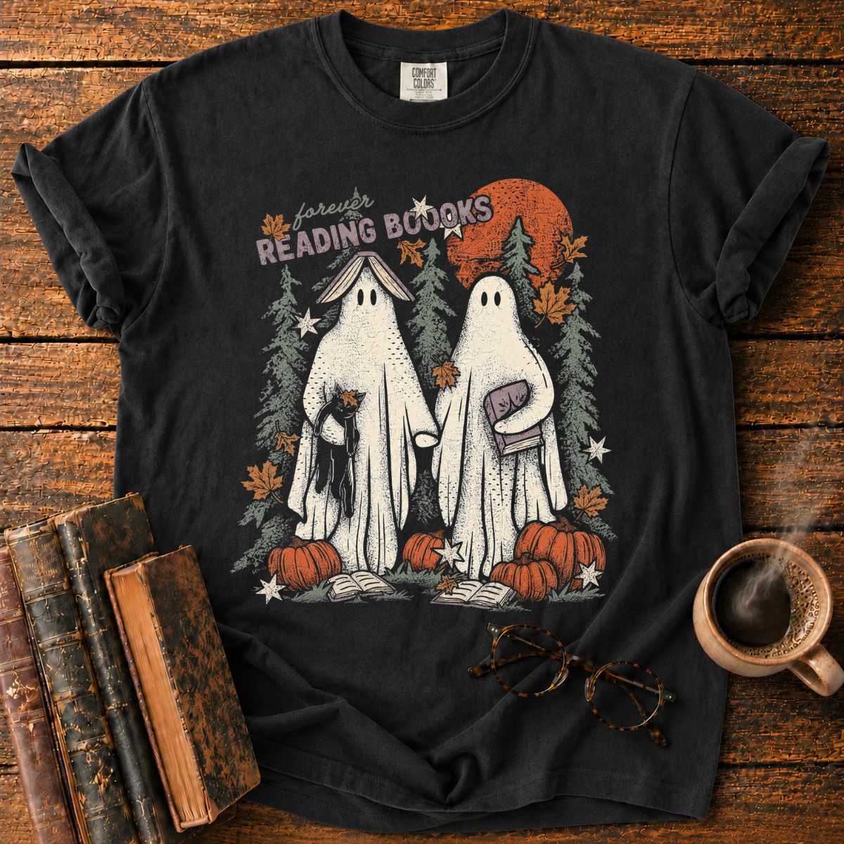 Forever Reading Under the Autumn Moon T-Shirt
