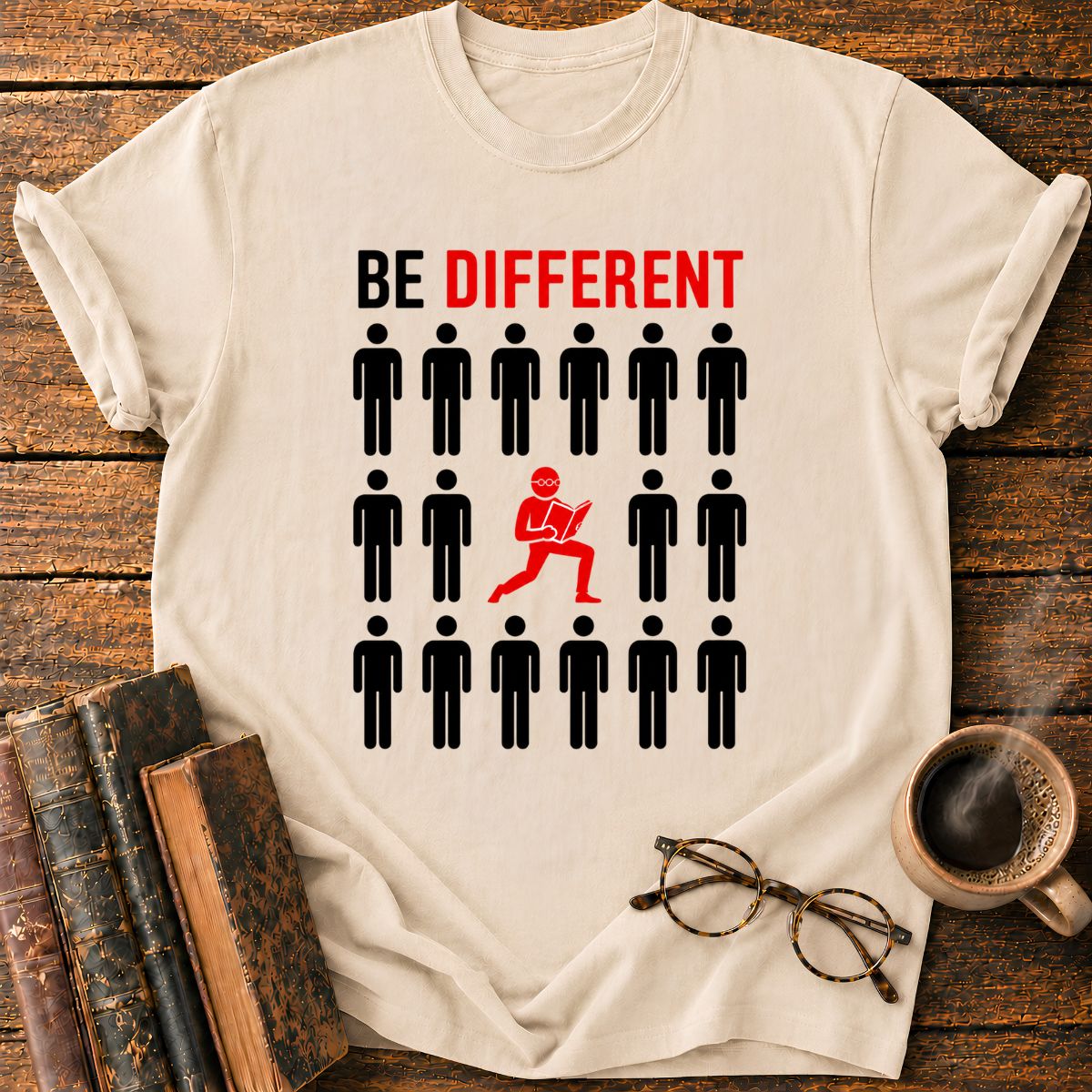 Be Different Standout Reader T-Shirt