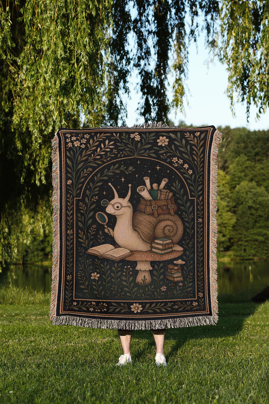 Scholar Snail Woven Blanket